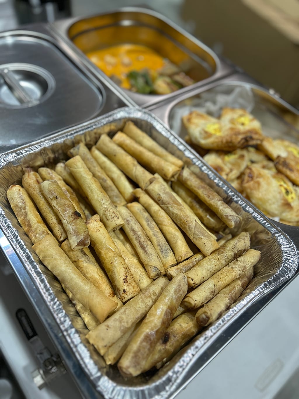 A Bain Marie keeping food warm