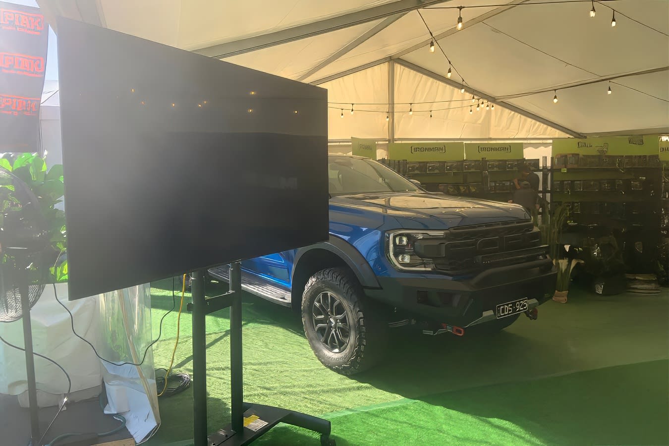One of our TVs hired for an automotive event