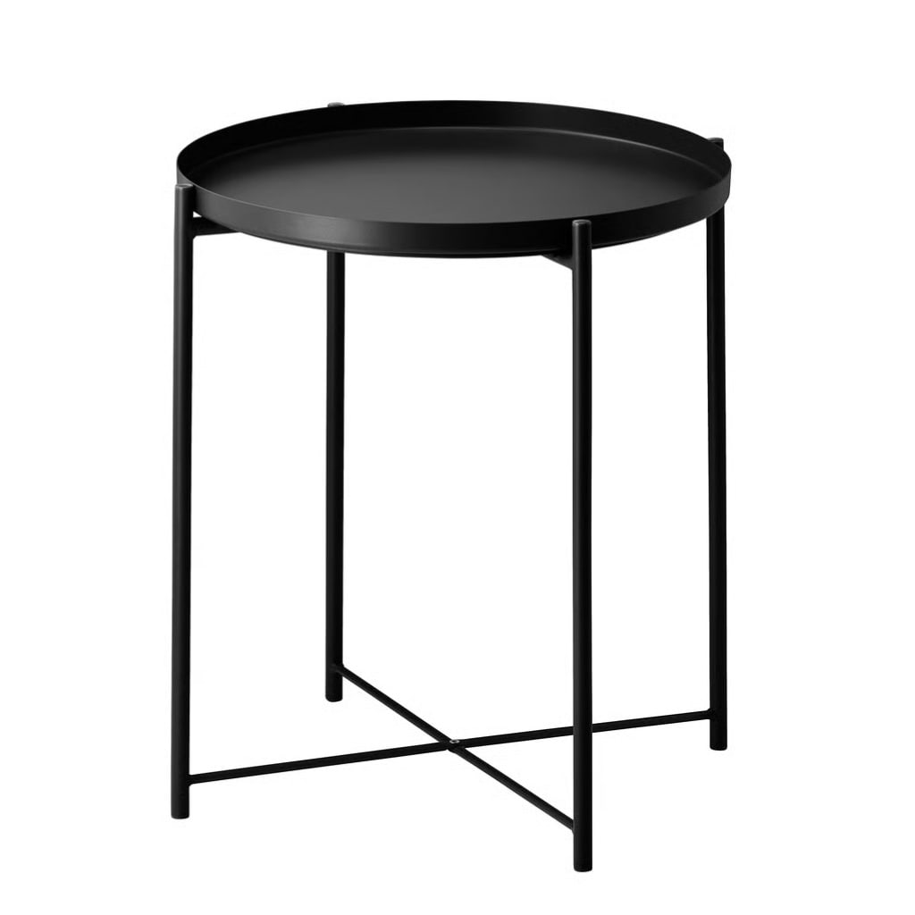 Black Tray Side Table
