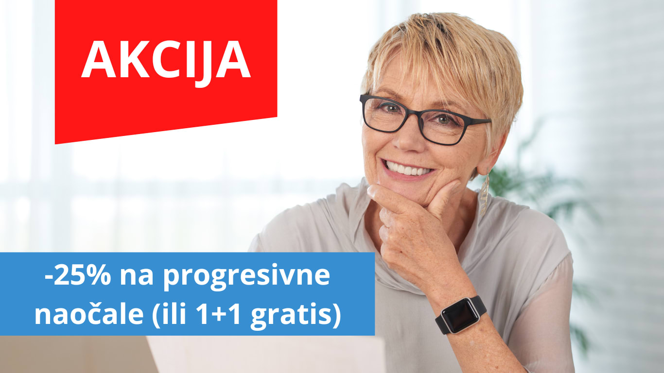 Prilika za povoljnu nabavu progresivnih naočala!