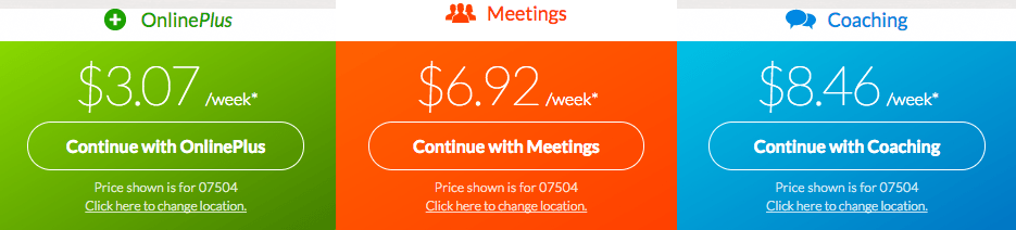 Weight Watchers Plans & pricing