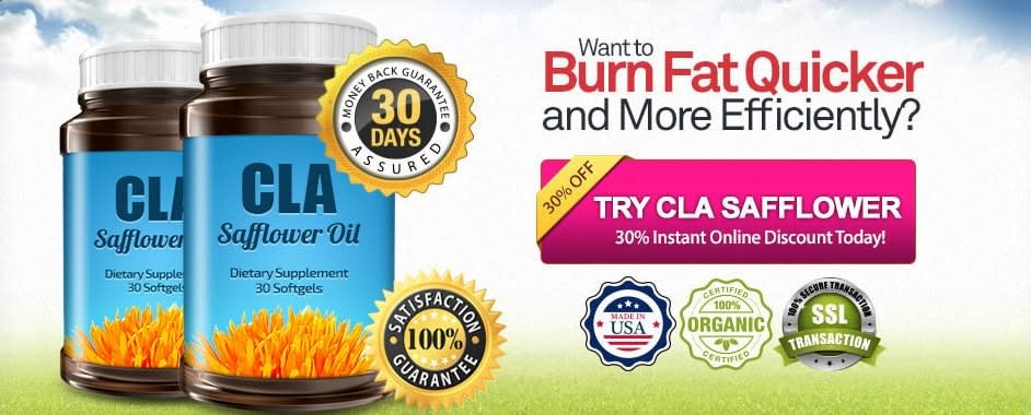 Sale: 30% Off CLA Safflower Oil Supplements new cla safflower oil discount banner