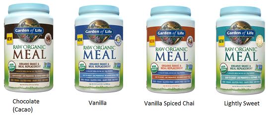 garden of life organic meal replacement shake flavors