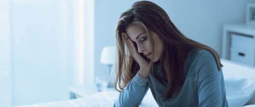 woman not sleeping