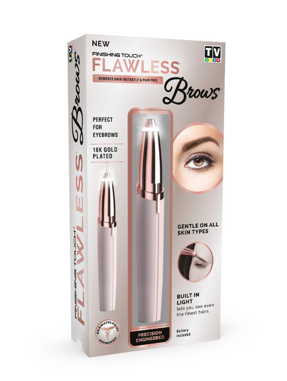 Finishing Touch Flawless Brows Eyebrow Pencil Hair Remover and Trimmer