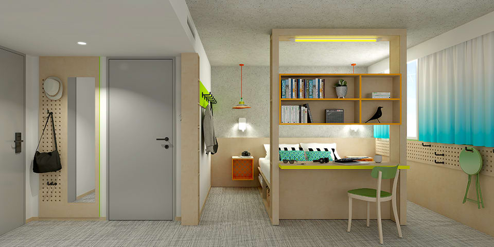 Aménagement-décoration-hôtel-Greet-Bordeaux-Mérignac