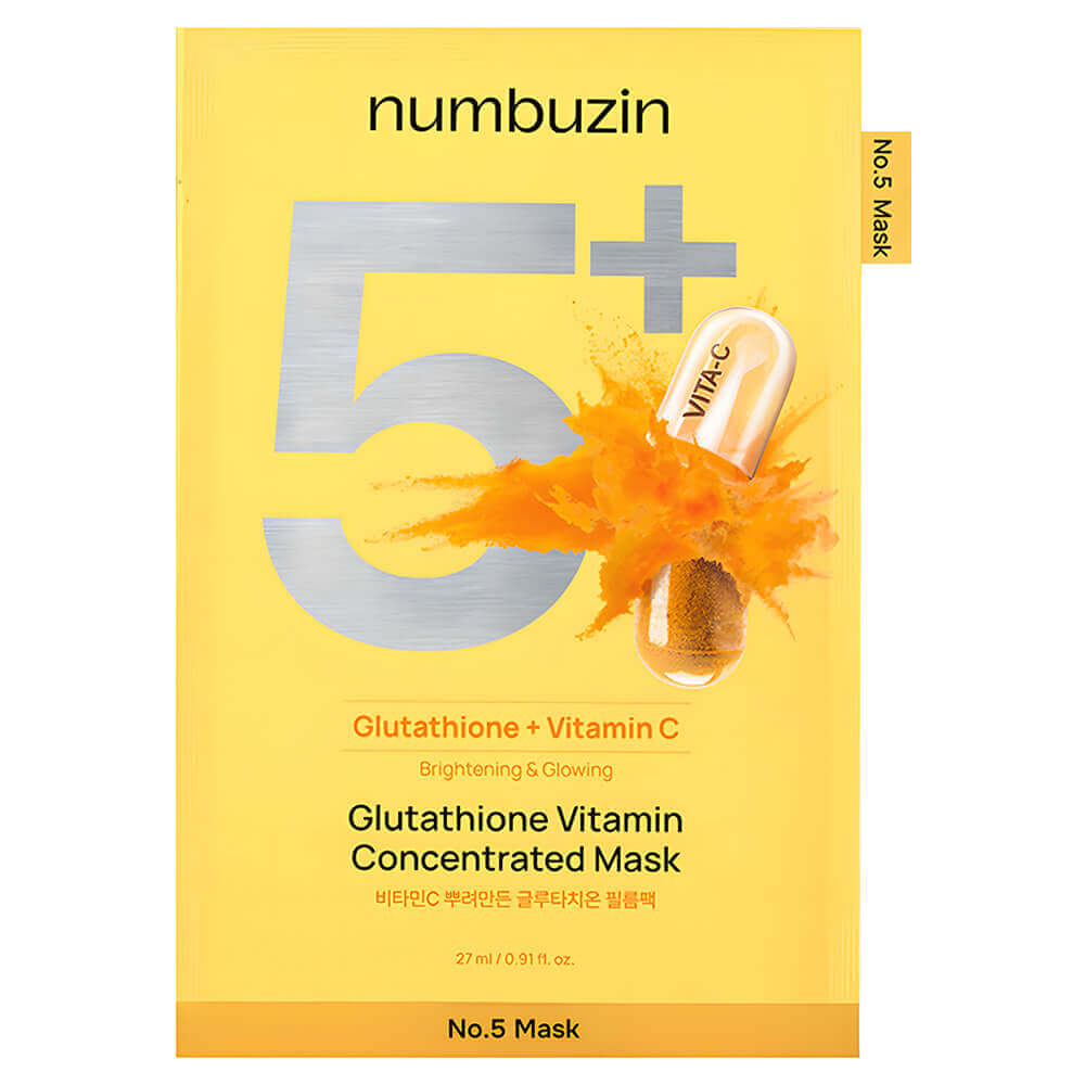NUMBUZIN No.5+ Glutathione Vitamin Concentrated Mask 27ml*5ea