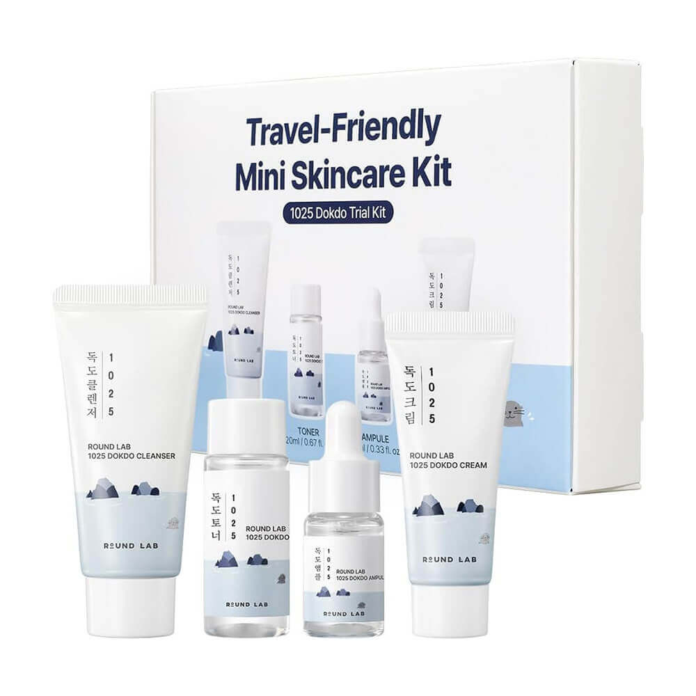 ROUND LAB Travel-Friendly Mini Skincare Kit 1025 Dokdo Trial Kit