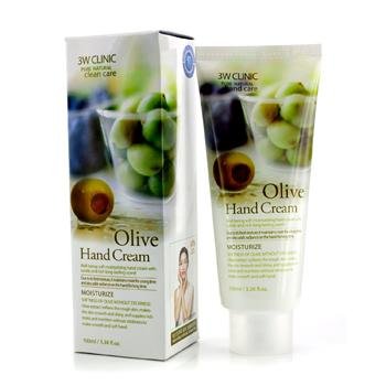 3W CLINIC Moisturizing Olive Hand Cream 100ml
