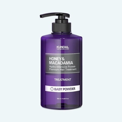 KUNDAL BABY POWDER treatment honey macadamia 500ml 