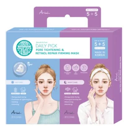 ARIUL Smooth&Pure Daily Pick Pore Tightening & Retinol Repair Firming Mask 20ml * 10 sheets