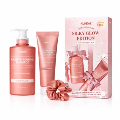 KUNDAL Silky Glow Edition Protein Bonding Set Ylang Ylang