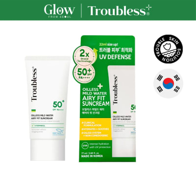 TROUBLESS Oilless Mild Water Airy Fit Suncream 77ml