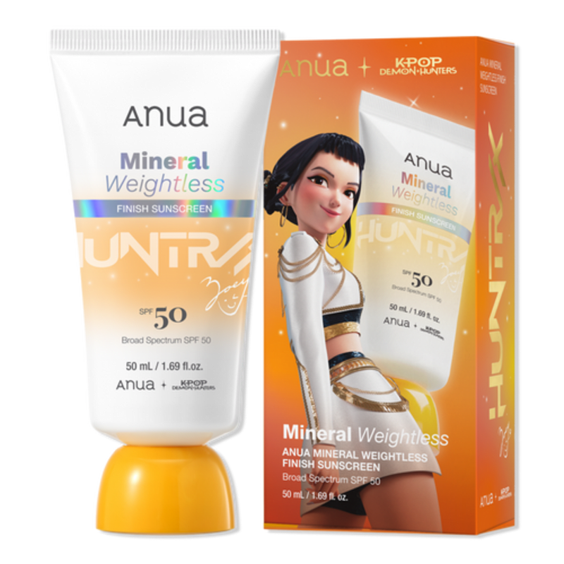 ANUA Mineral Weightless Finish Sunscreen SPF+ PA++++ 50 ml + K-POP