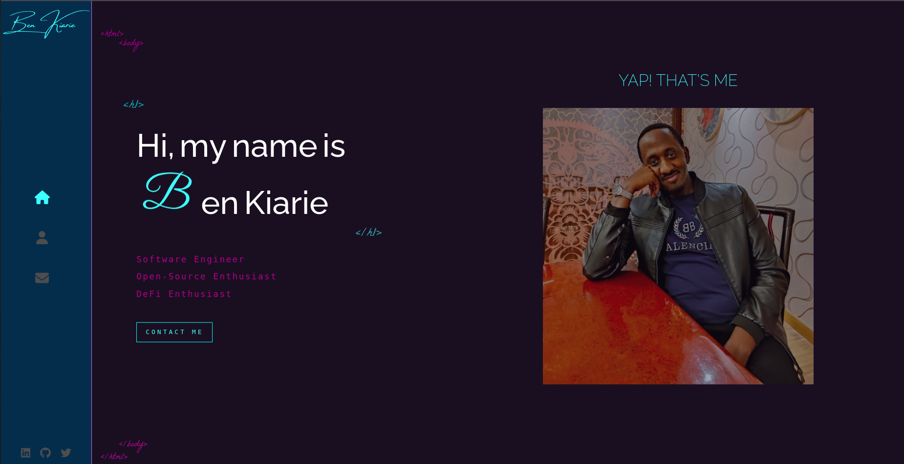 React Personal Profile