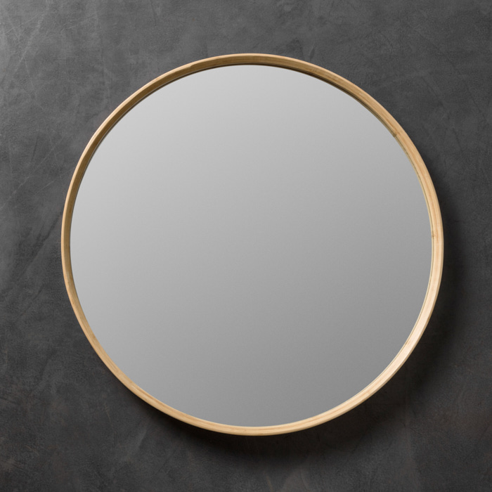 Round Natural Bamboo Wall Mirror For Sale Weylandts South Africa