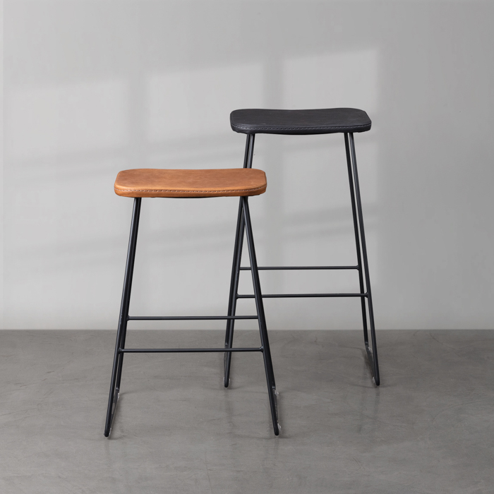 leather saddle bar stool