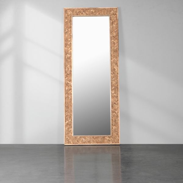 Natural Woven Floor Mirror For Weylandts South Africa Natural Woven Floor Mirror For, Free Standing Mirror South Africa