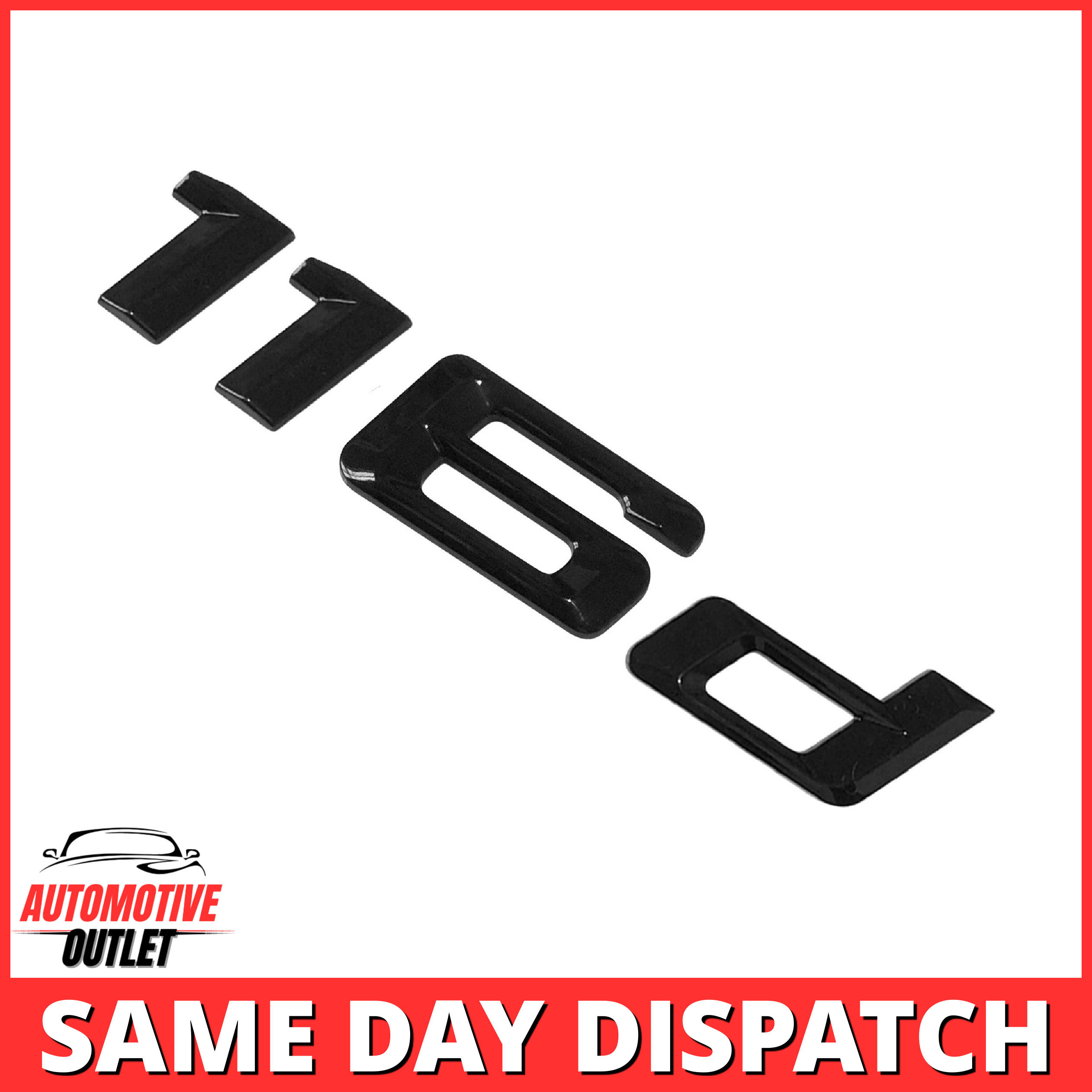116d-GB Lettering Rear Boot Lid Trunk Badge Emblem For BMW 1 Series, Gloss Black