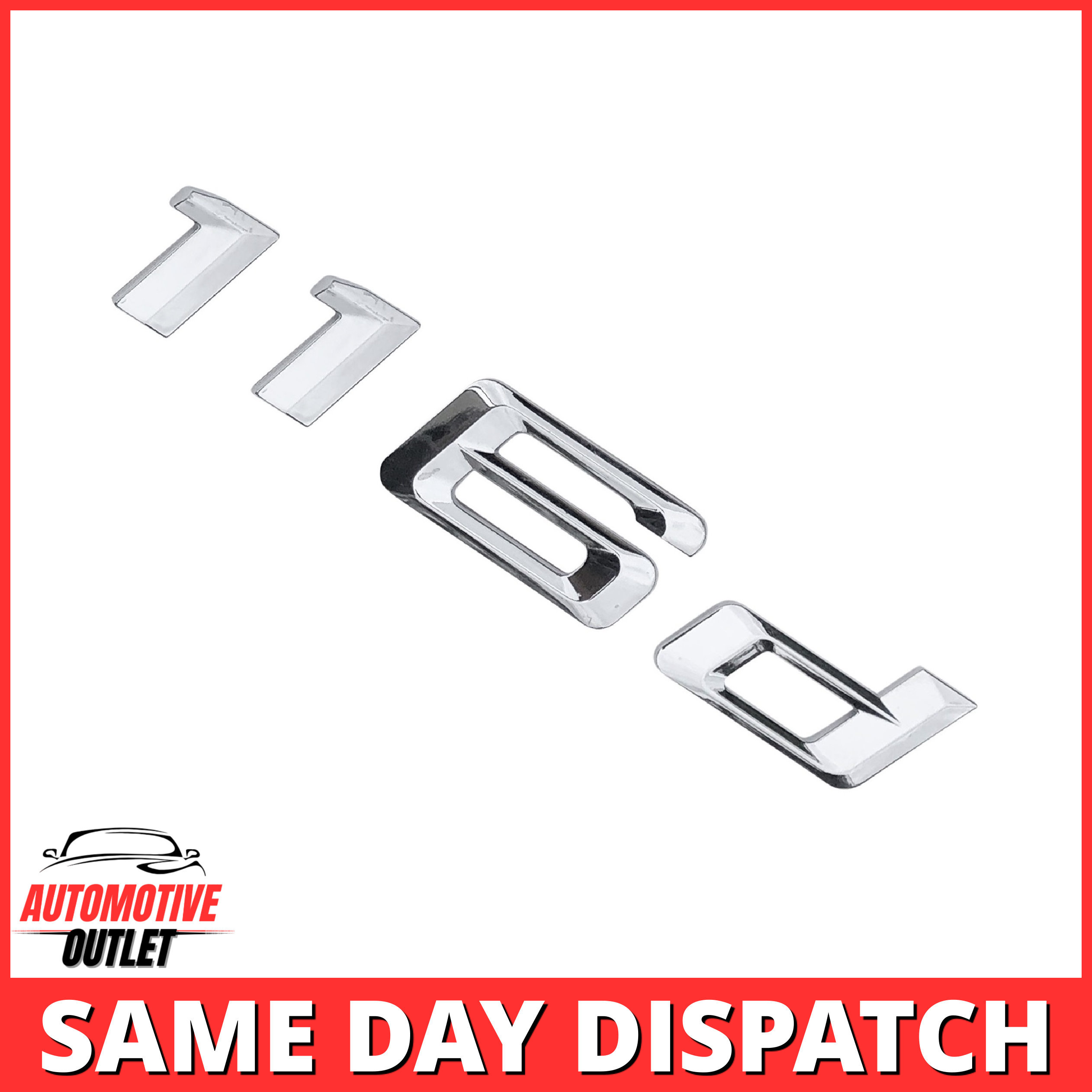 116d-CH Lettering Rear Boot Lid Trunk Badge Emblem For BMW 1 Series, Chrome