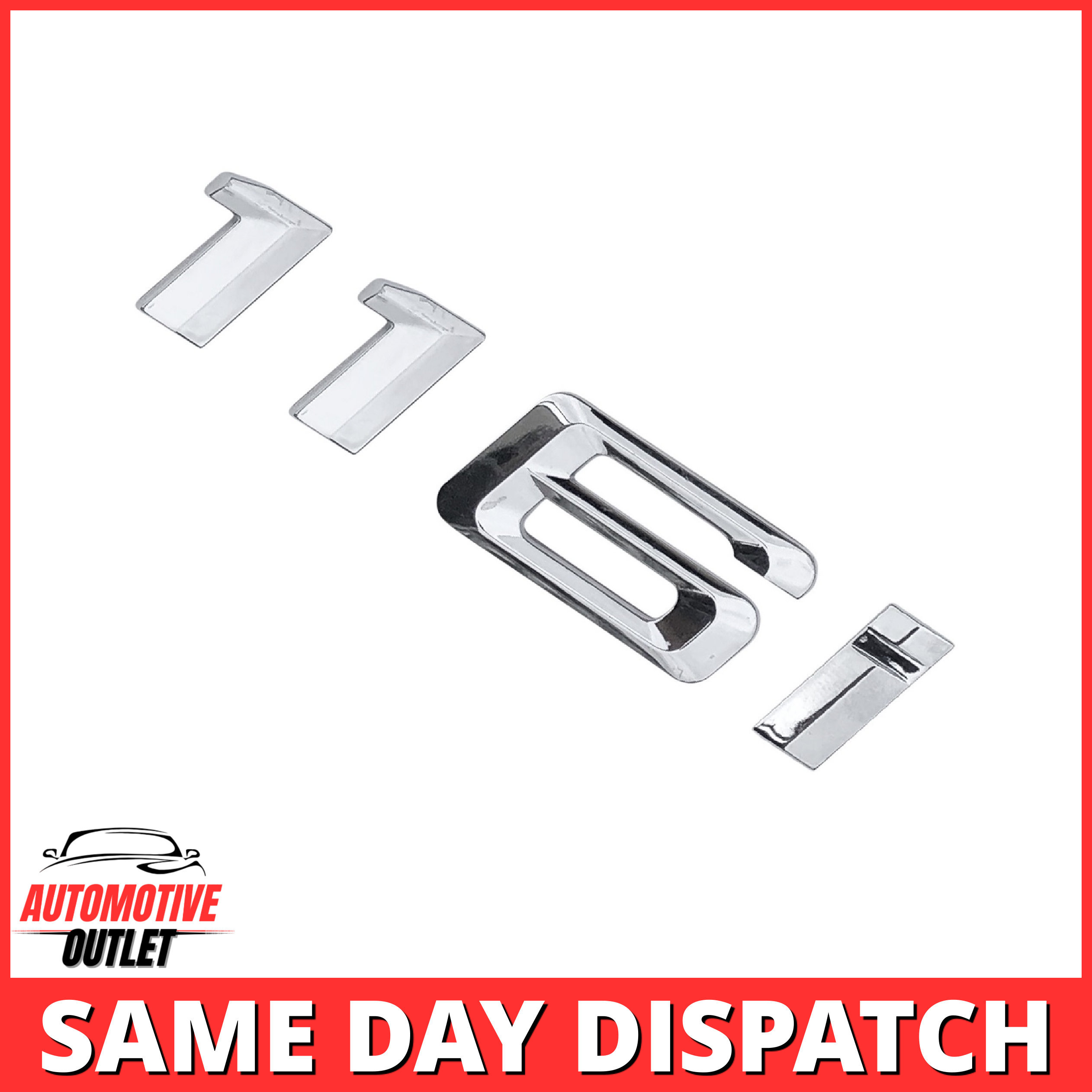 116i-CH Lettering Rear Boot Lid Trunk Badge Emblem For BMW 1 Series, Chrome