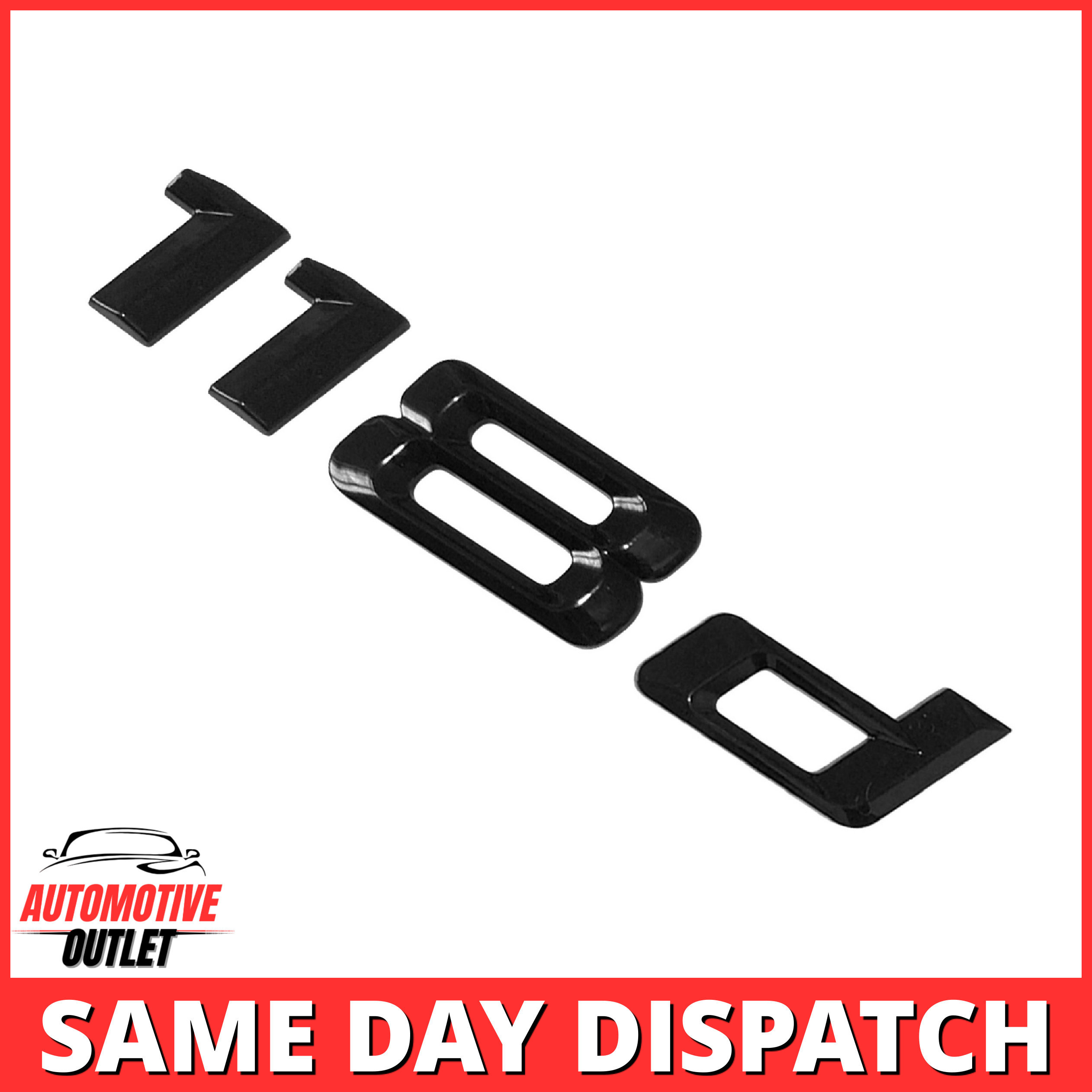 118d-GB Lettering Rear Boot Lid Trunk Badge Emblem For BMW 1 Series, Gloss Black