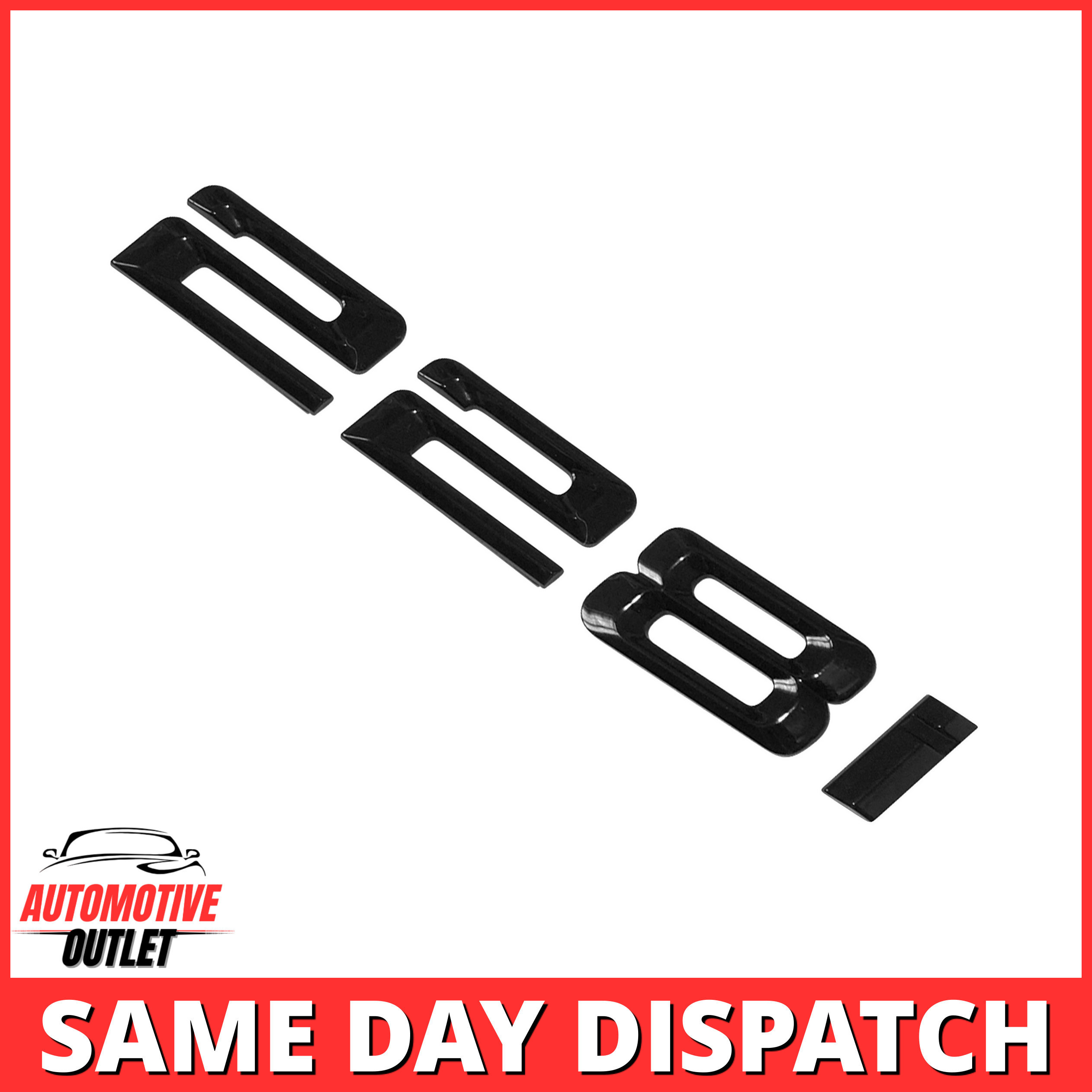 228i-GB Lettering Rear Boot Lid Trunk Badge Emblem For BMW 2 Series, Gloss Black