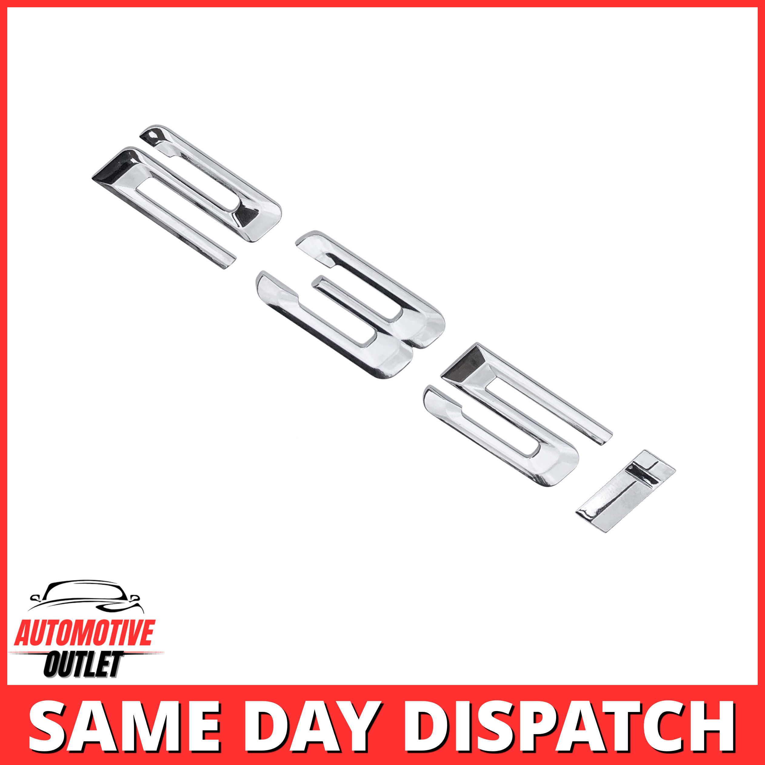 235i-CH Lettering Rear Boot Lid Trunk Badge Emblem For BMW 2 Series, Chrome
