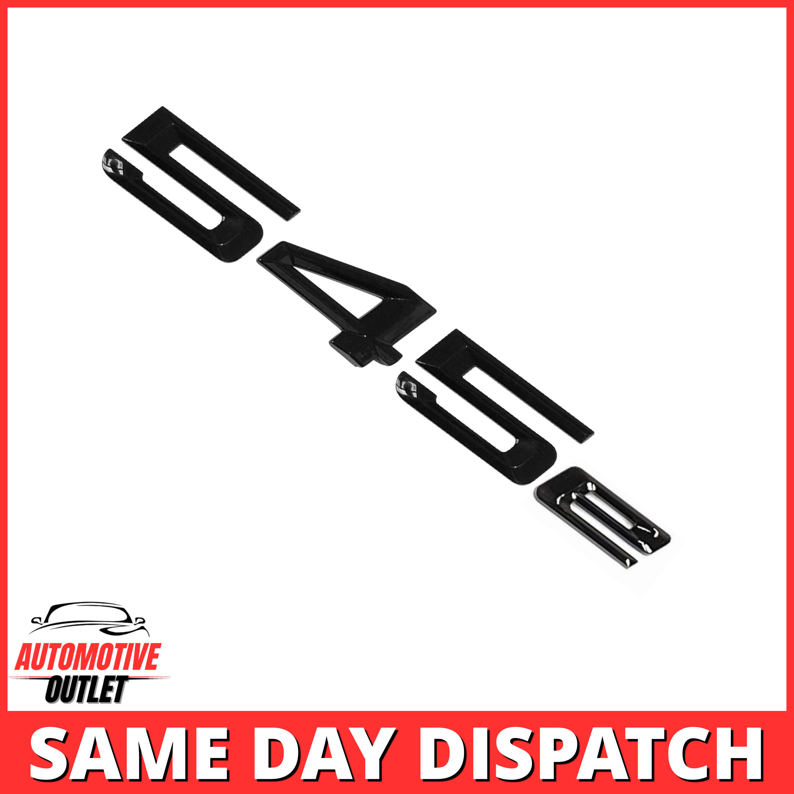 545e-GB Lettering Rear Boot Lid Trunk Badge Emblem For BMW 5 Series, Gloss Black