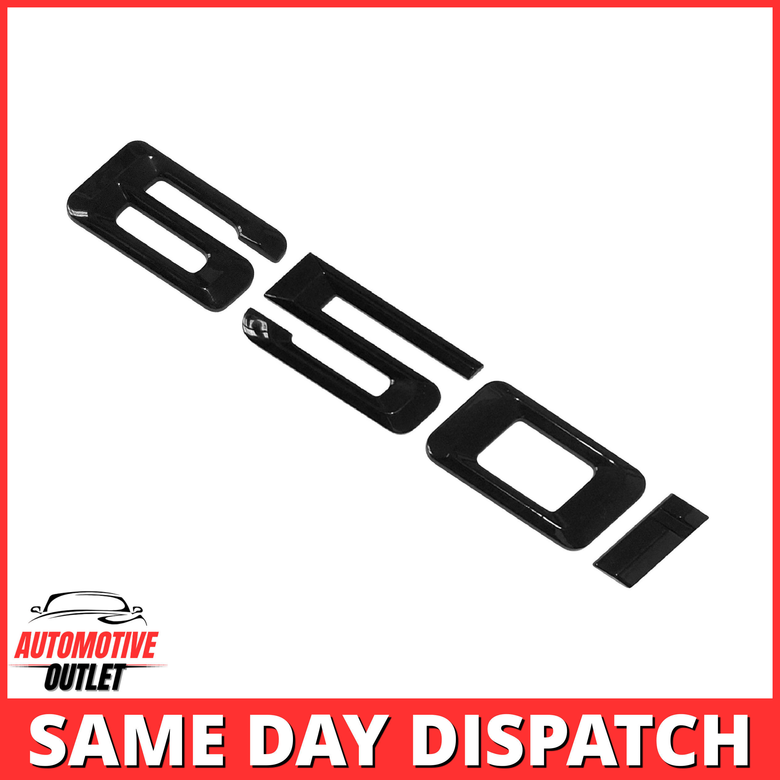 650i-GB Lettering Rear Boot Lid Trunk Badge Emblem For BMW 6 Series, Gloss Black
