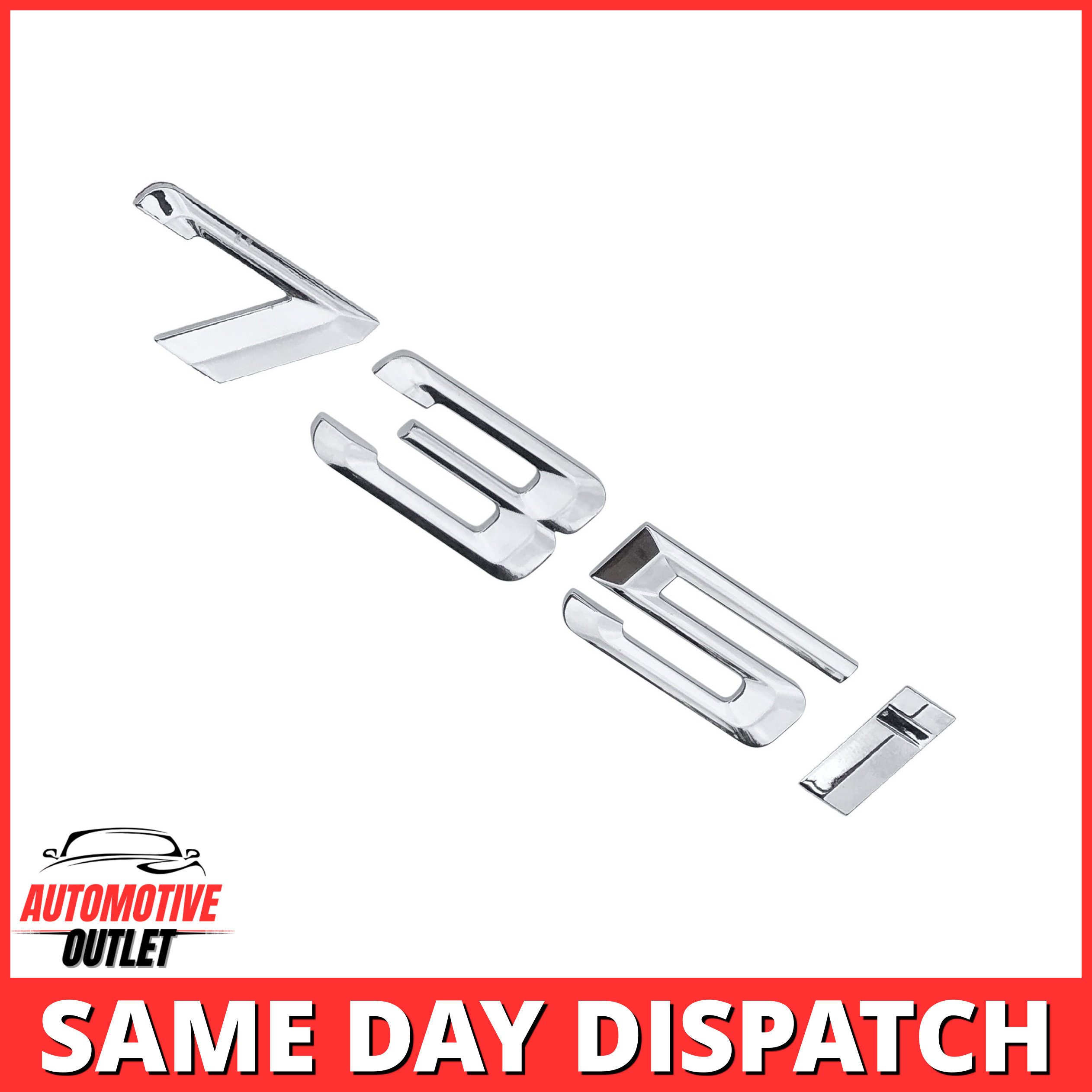 735I-CH Lettering Rear Boot Lid Trunk Badge Emblem For BMW 7 Series, Chrome
