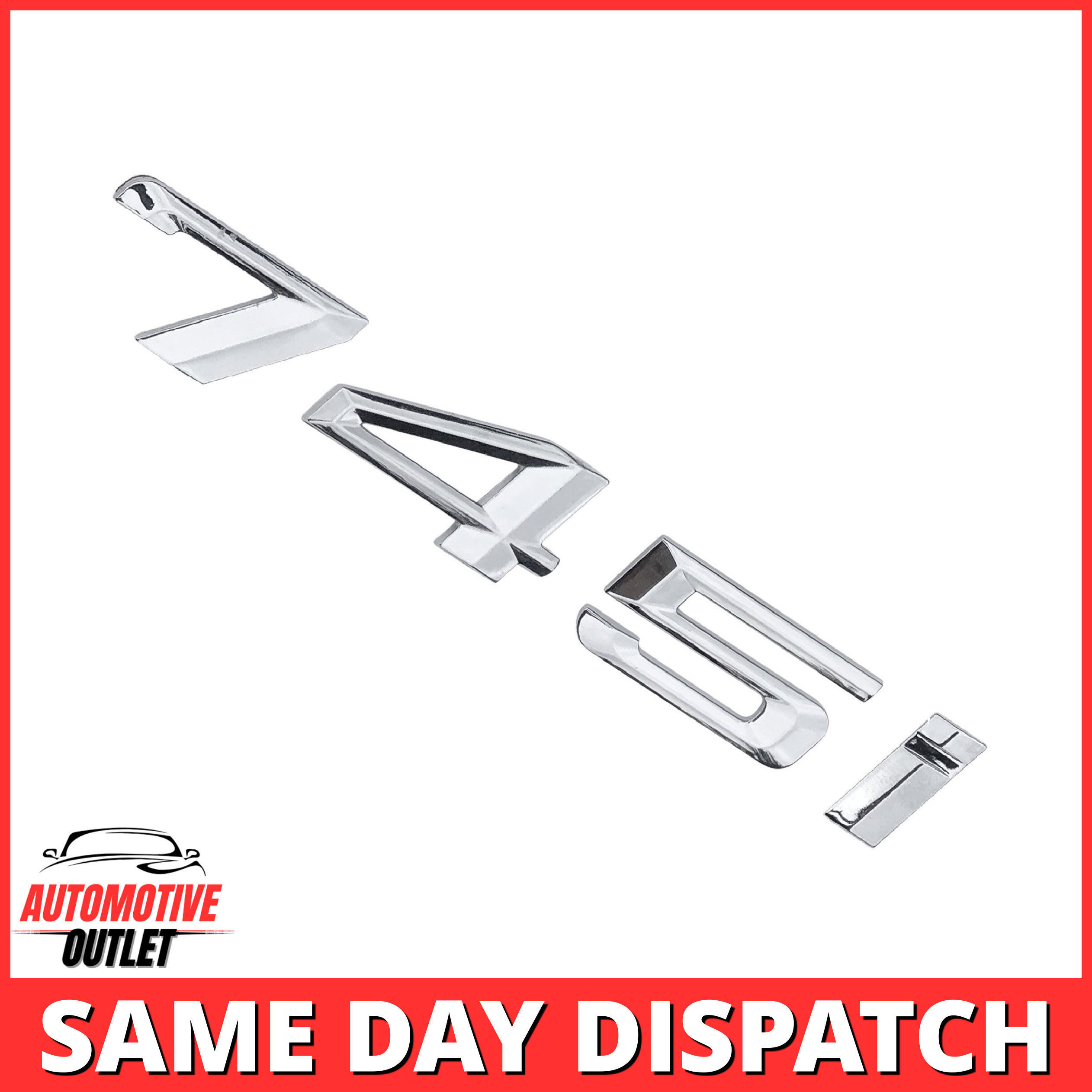 745i-CH Lettering Rear Boot Lid Trunk Badge Emblem For BMW 7 Series, Chrome