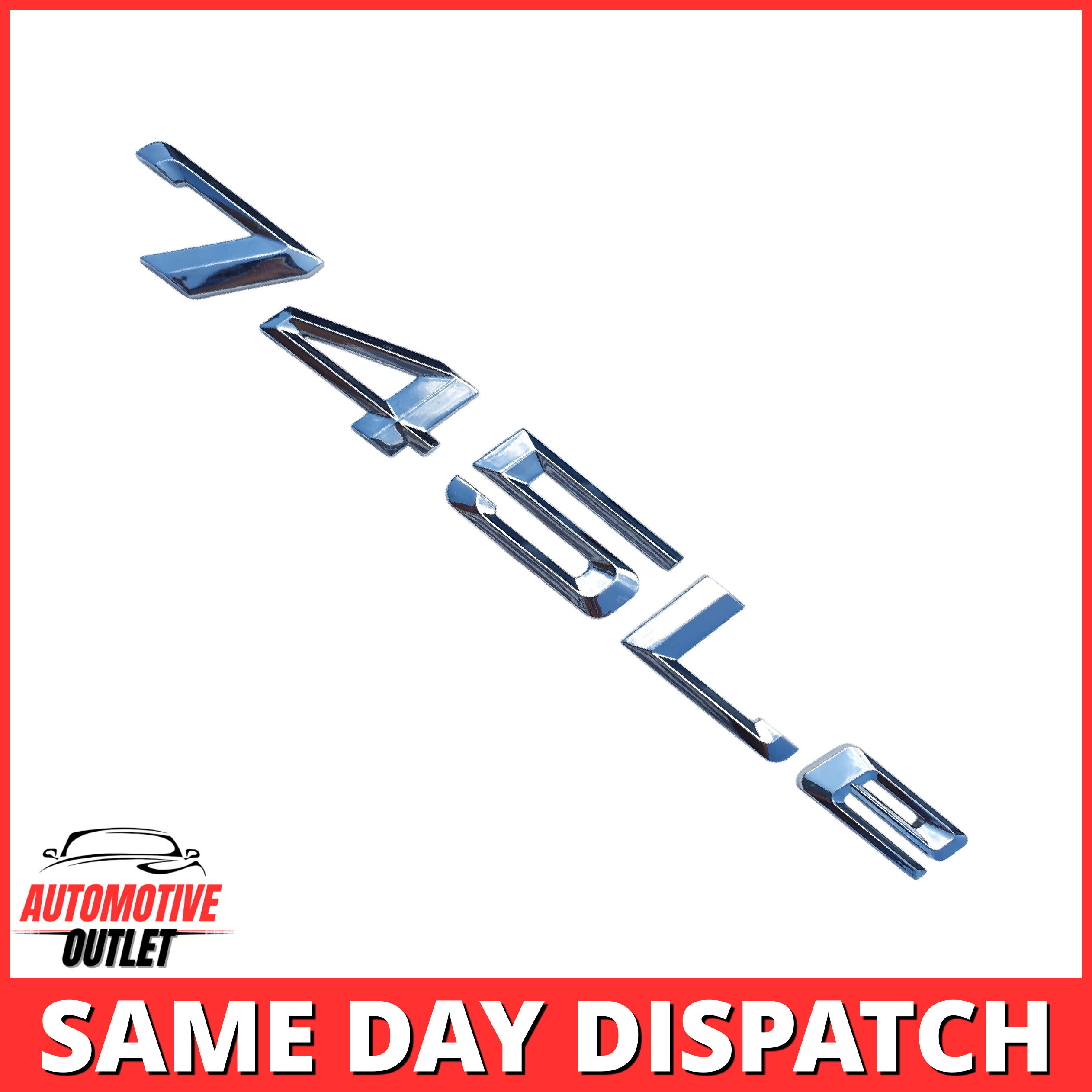 745LE-CH Lettering Rear Boot Lid Trunk Badge Emblem For BMW 7 Series, Chrome