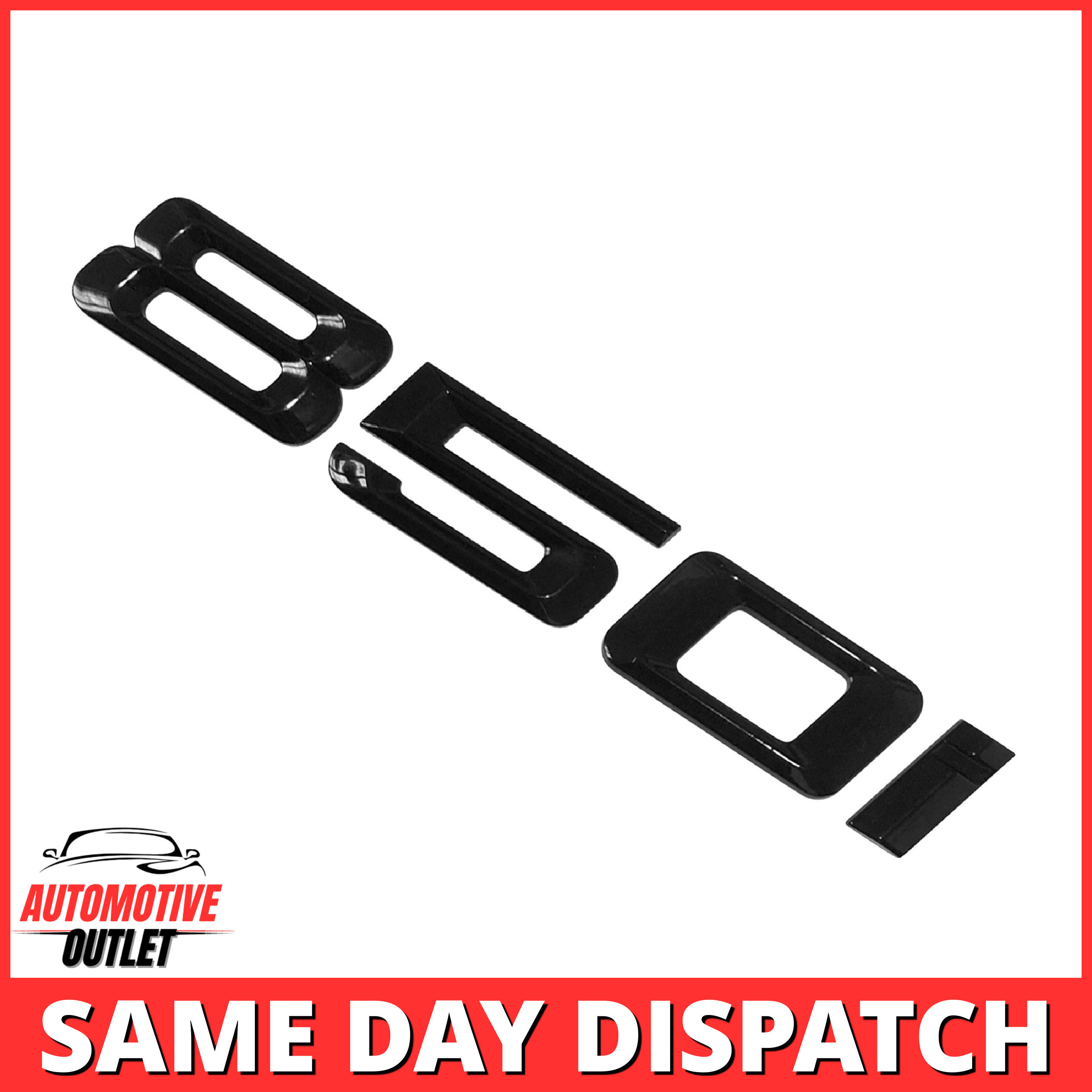 850i-GB Lettering Rear Boot Lid Trunk Badge Emblem For BMW 8 Series, Gloss Black