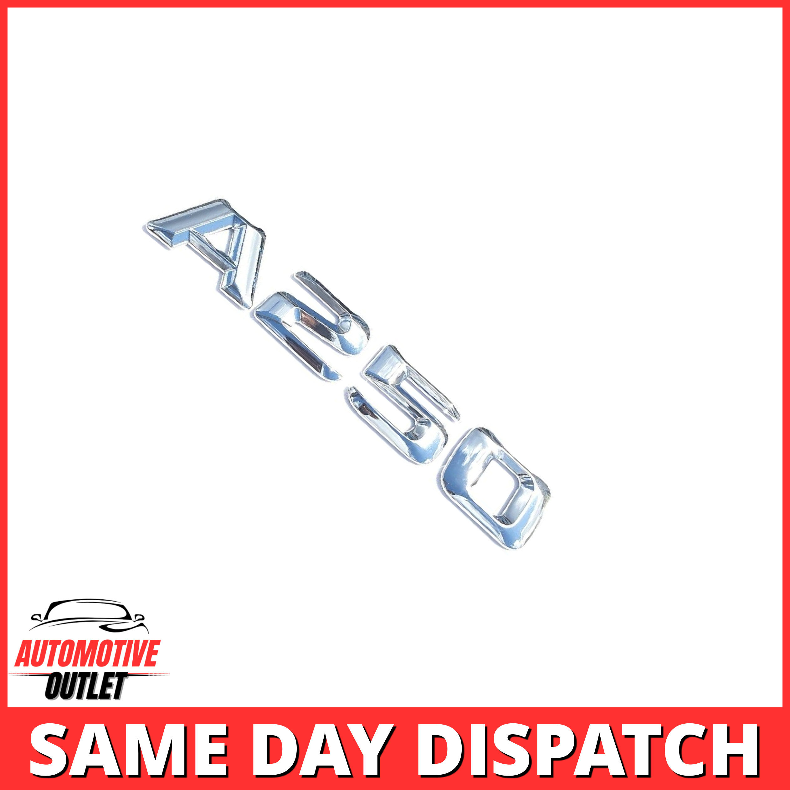 A250-CH Lettering Rear Boot Lid Trunk Badge Emblem For Mercedes-Benz A-Class, Chrome