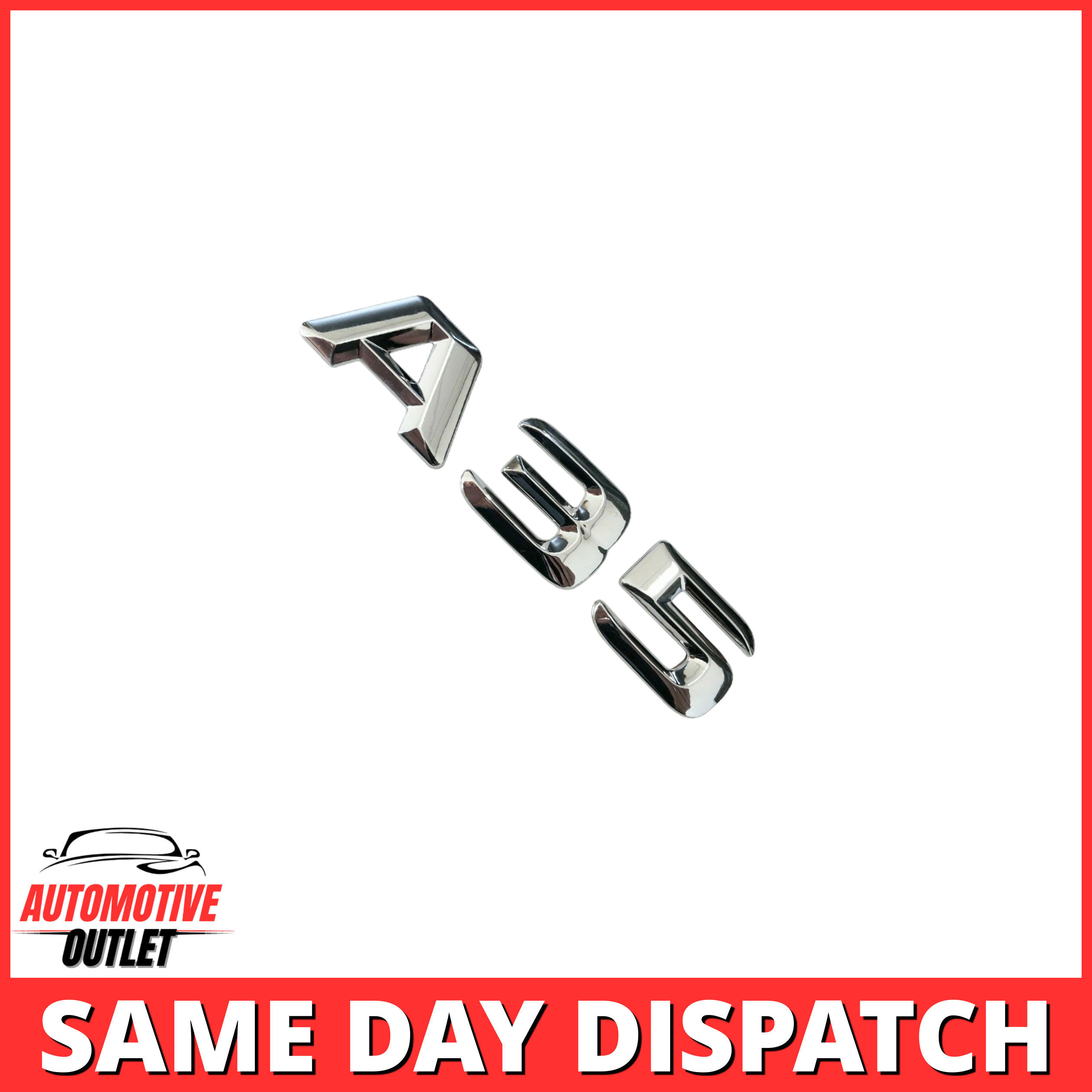 A35-CH Lettering Rear Boot Lid Trunk Badge Emblem For Mercedes-Benz A-Class, Chrome