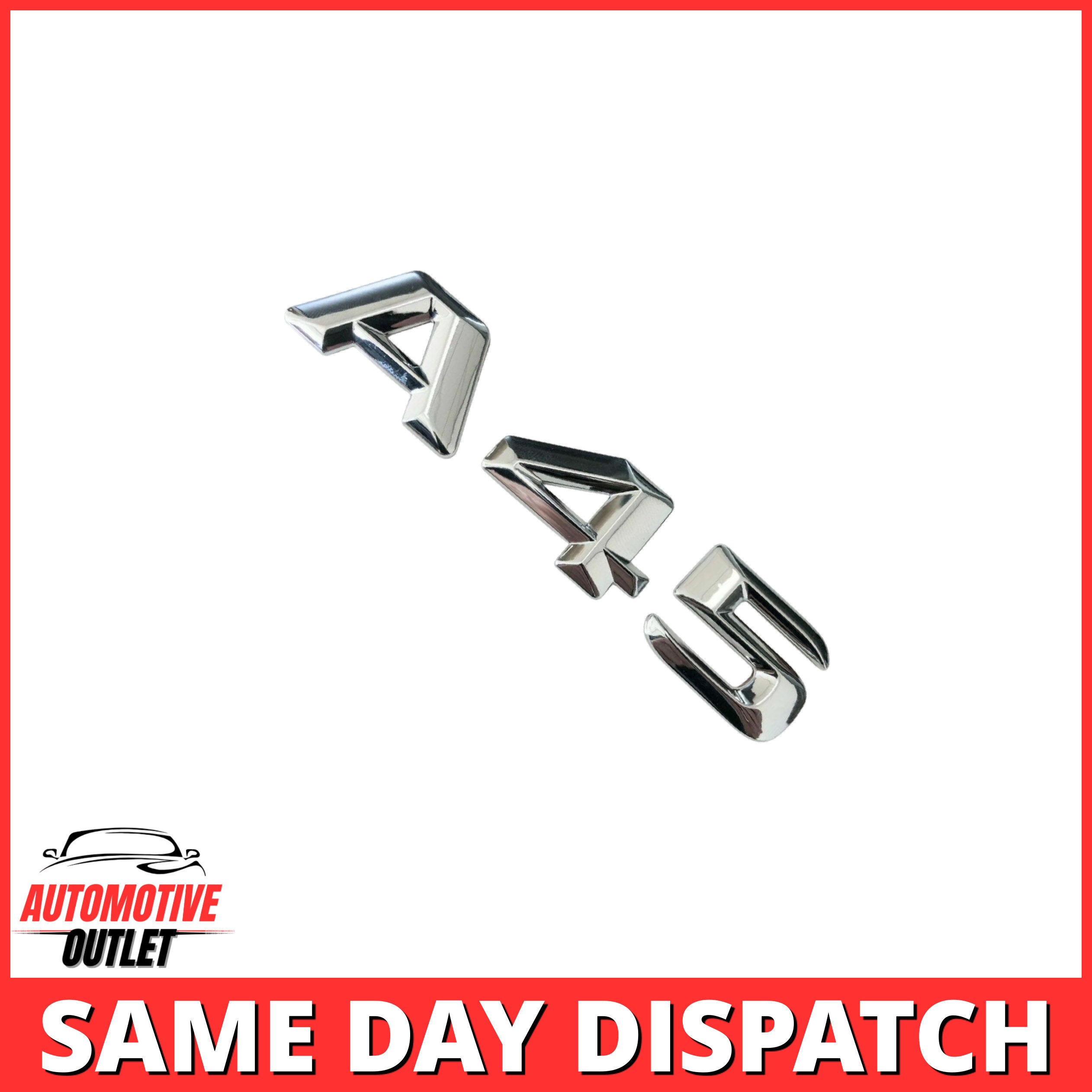 A45-CH Lettering Rear Boot Lid Trunk Badge Emblem For Mercedes-Benz A-Class, Chrome