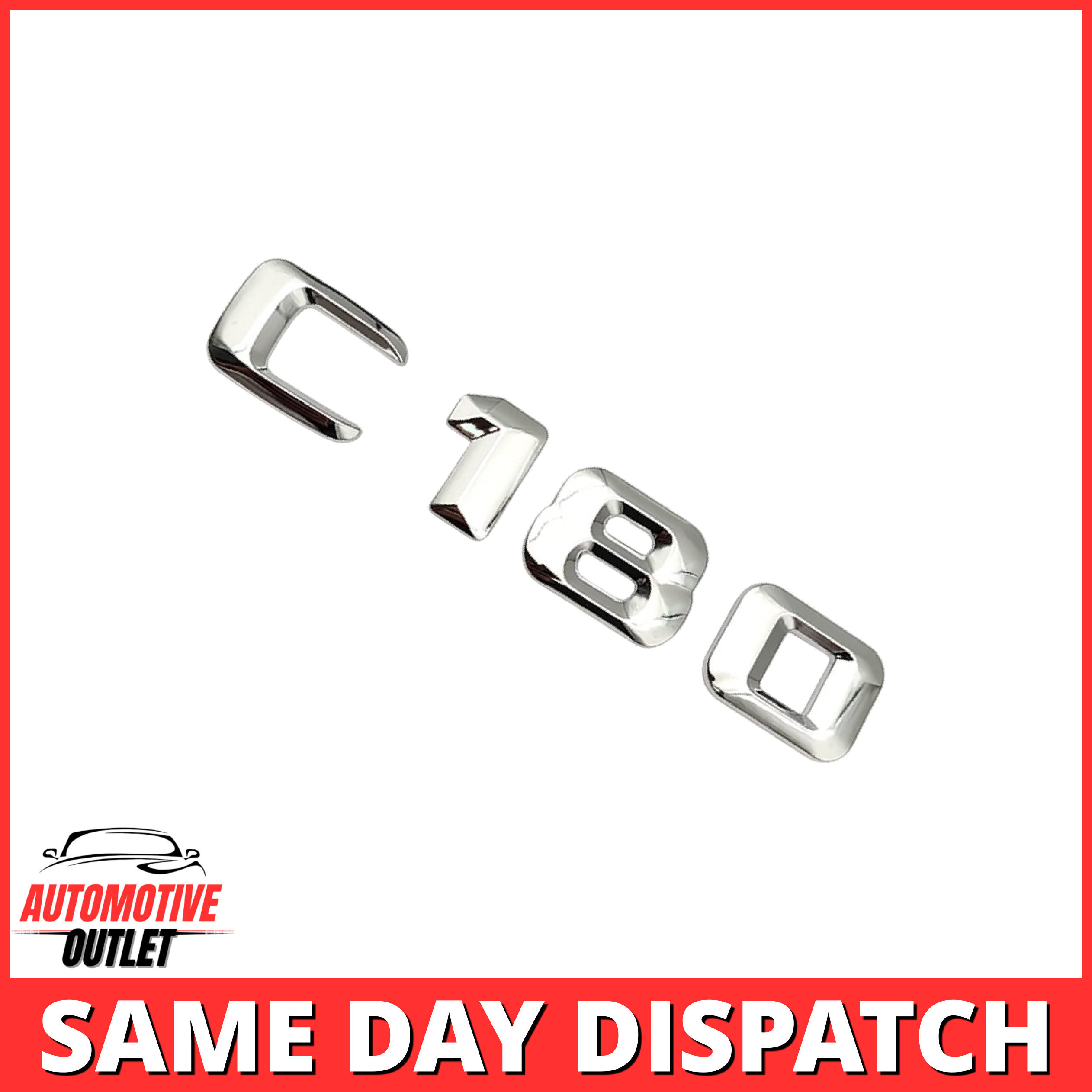 B180-CH Lettering Rear Boot Lid Trunk Badge Emblem For Mercedes-Benz B-Class, Chrome