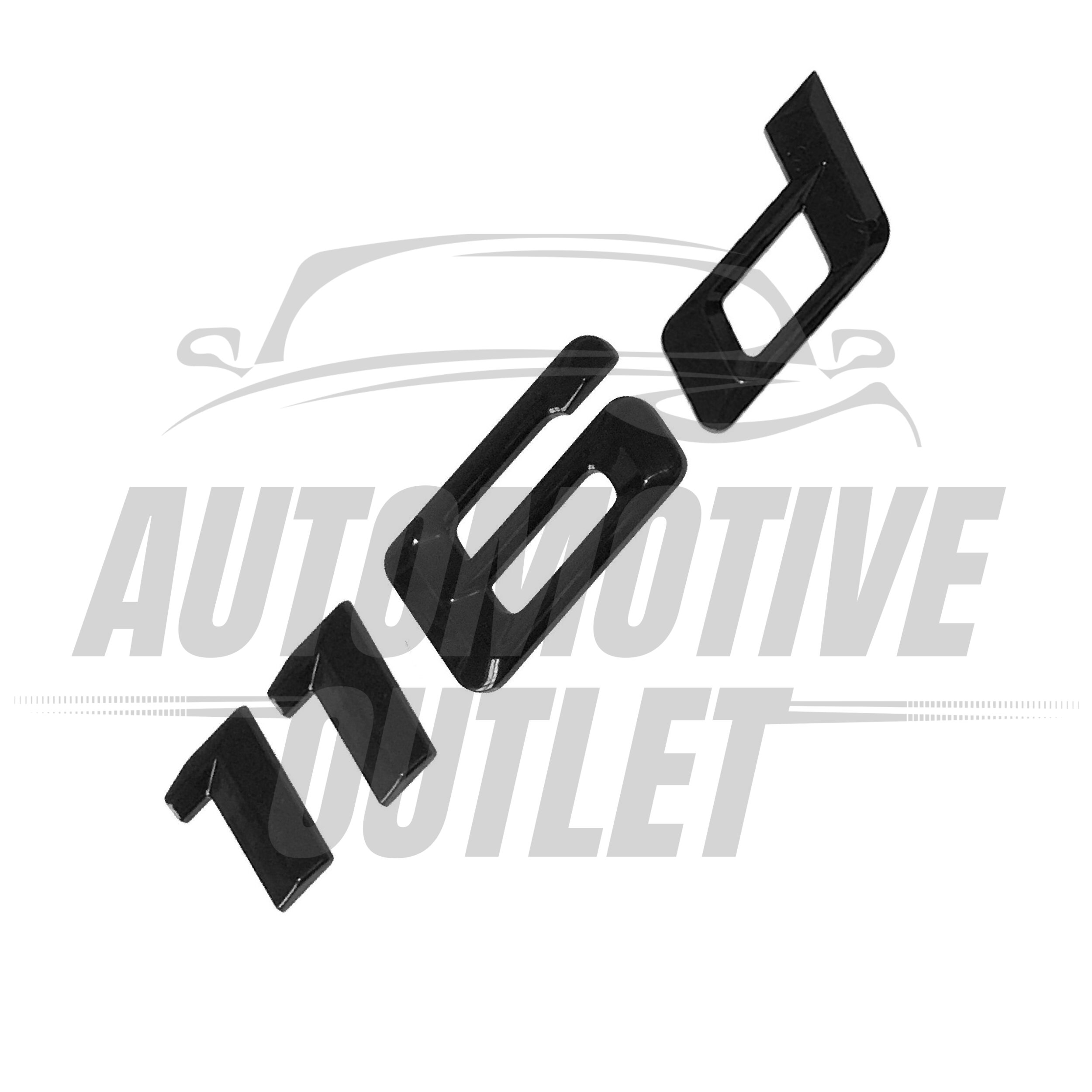 116d-GB Lettering Rear Boot Lid Trunk Badge Emblem For BMW 1 Series, Gloss Black 3