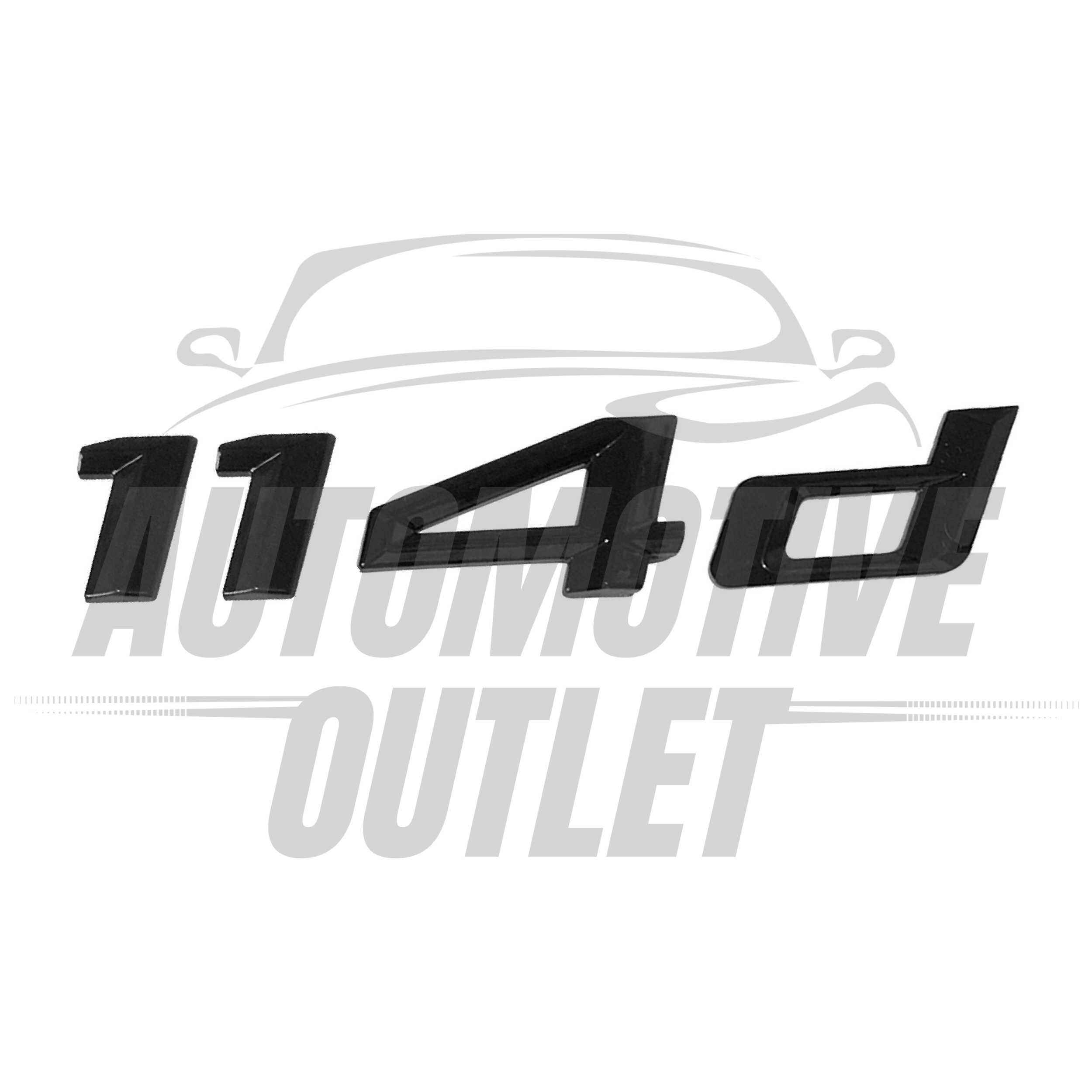 114d-GB Lettering Rear Boot Lid Trunk Badge Emblem For BMW 1 Series, Gloss Black 2