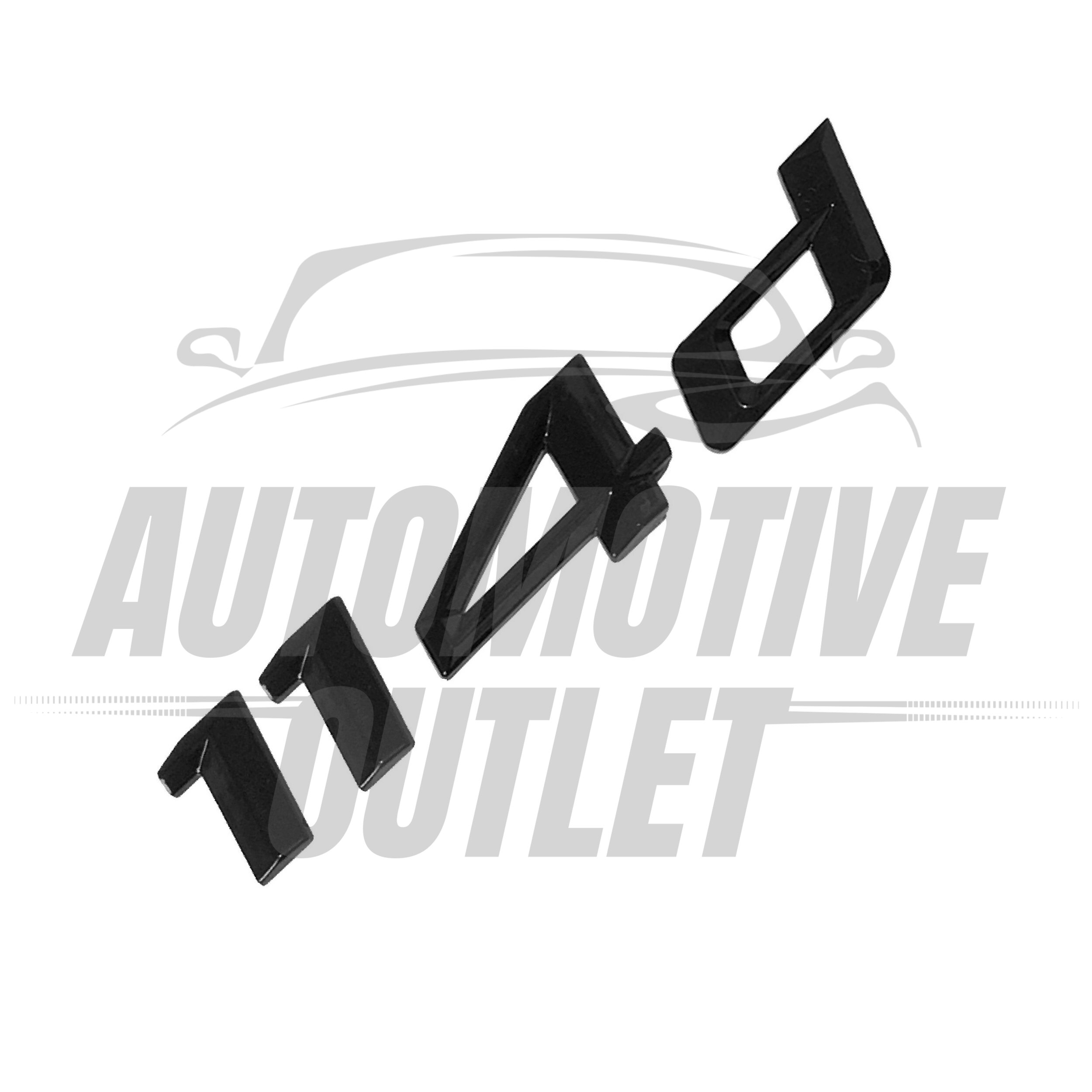 114d-GB Lettering Rear Boot Lid Trunk Badge Emblem For BMW 1 Series, Gloss Black 3