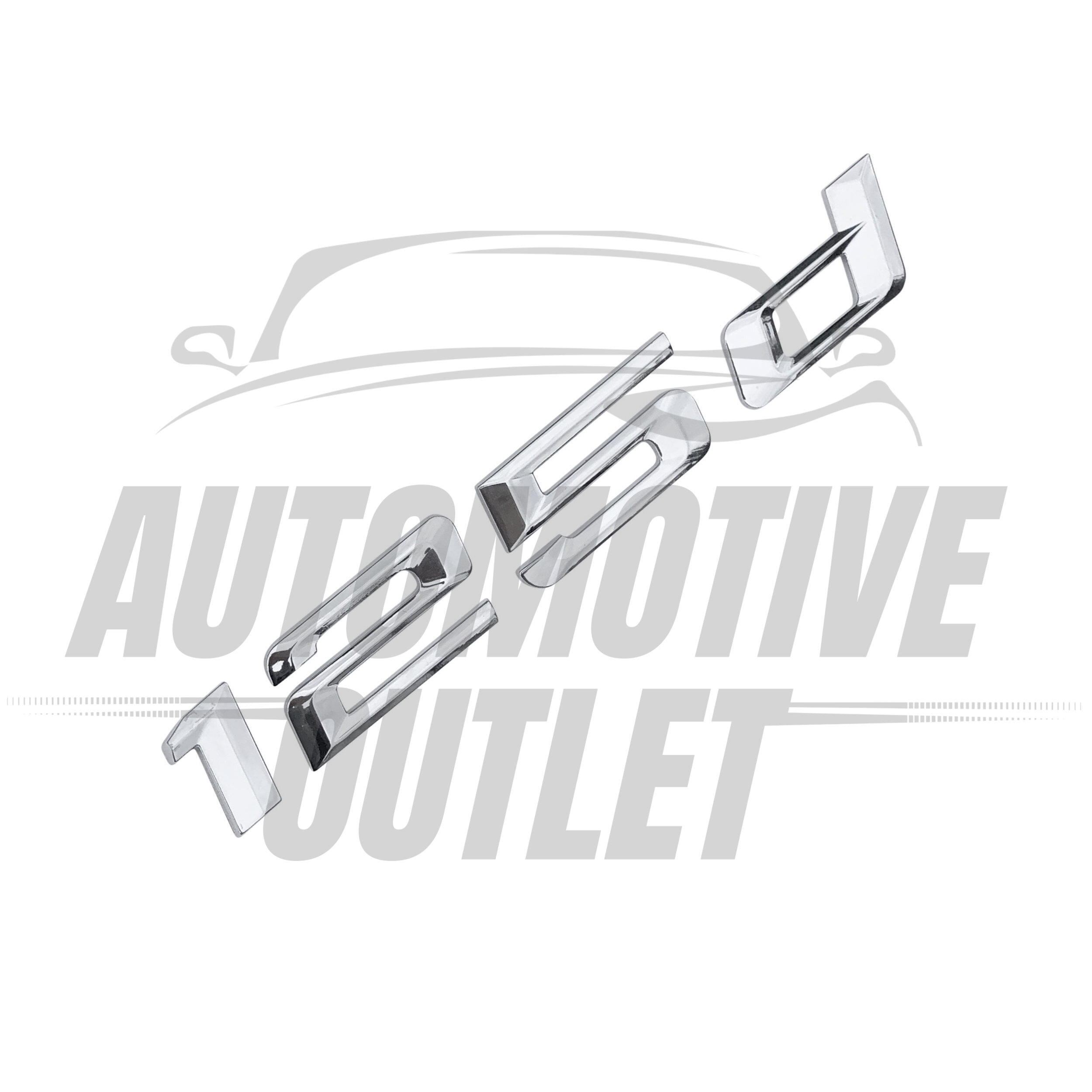 125d-CH Lettering Rear Boot Lid Trunk Badge Emblem For BMW 1 Series, Chrome 3