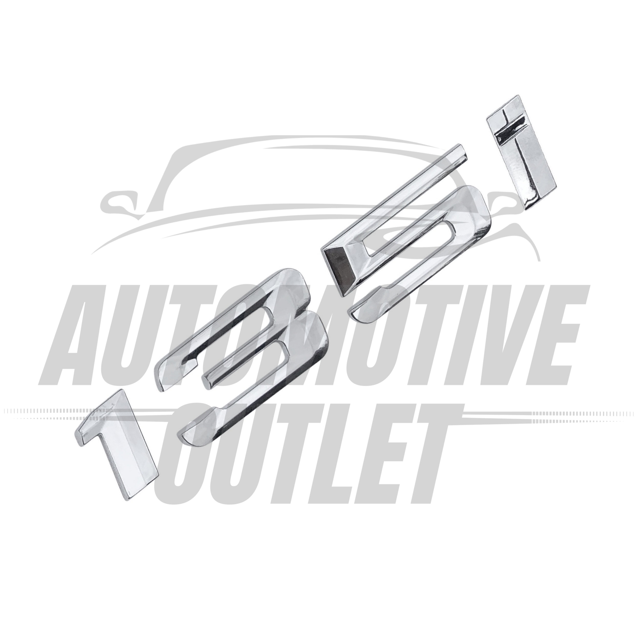 135i-CH Lettering Rear Boot Lid Trunk Badge Emblem For BMW 1 Series, Chrome 3
