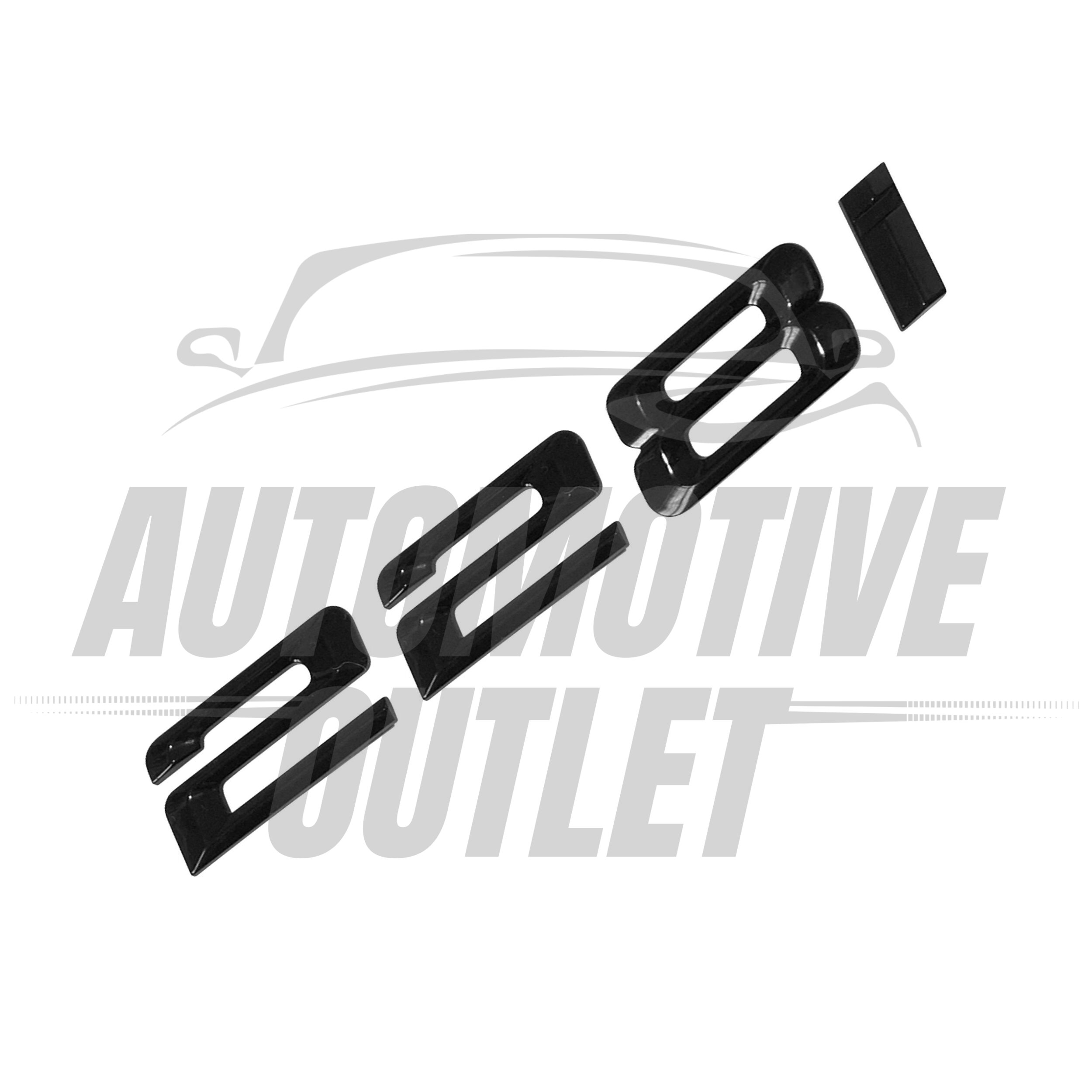 228i-GB Lettering Rear Boot Lid Trunk Badge Emblem For BMW 2 Series, Gloss Black 3
