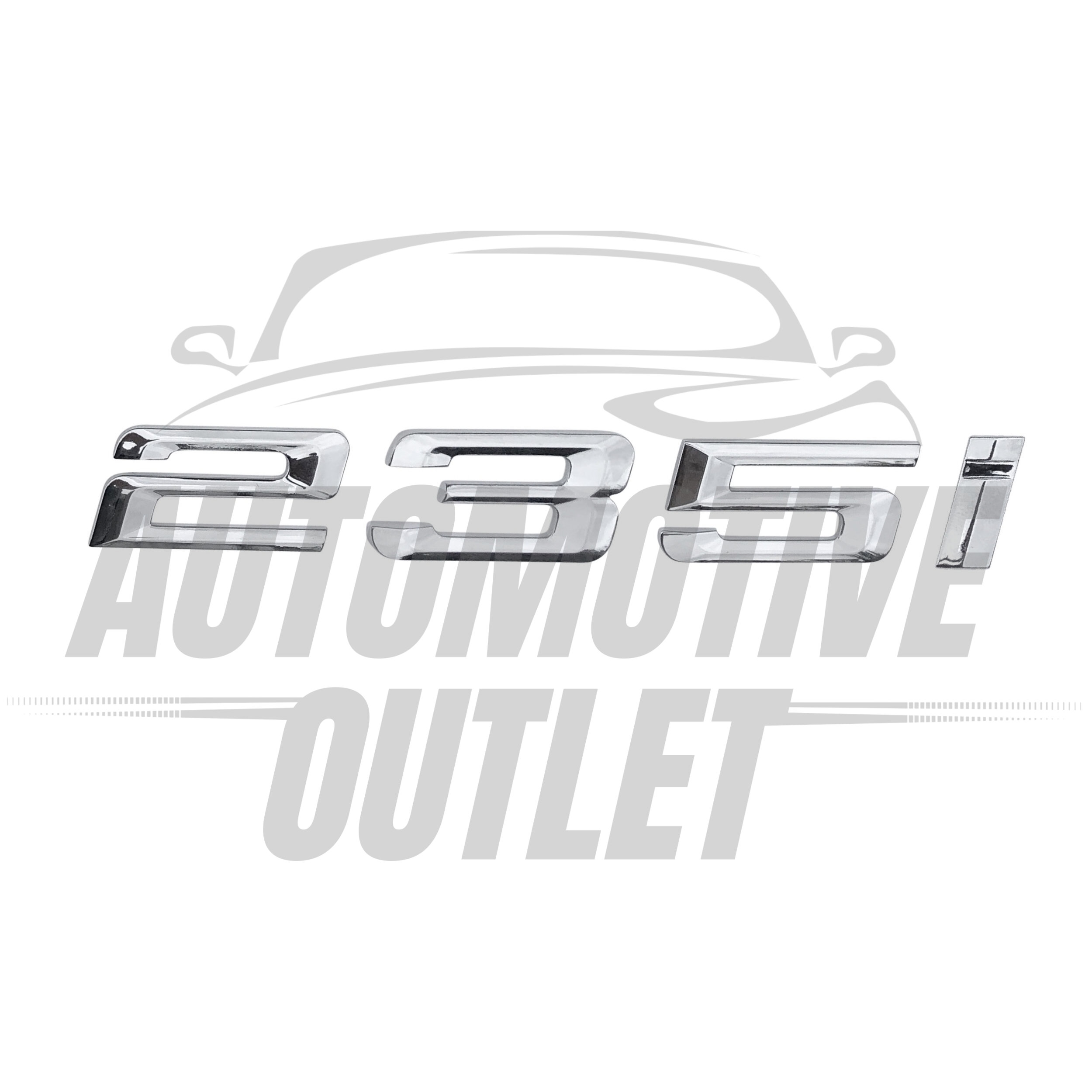 235i-CH Lettering Rear Boot Lid Trunk Badge Emblem For BMW 2 Series, Chrome 2