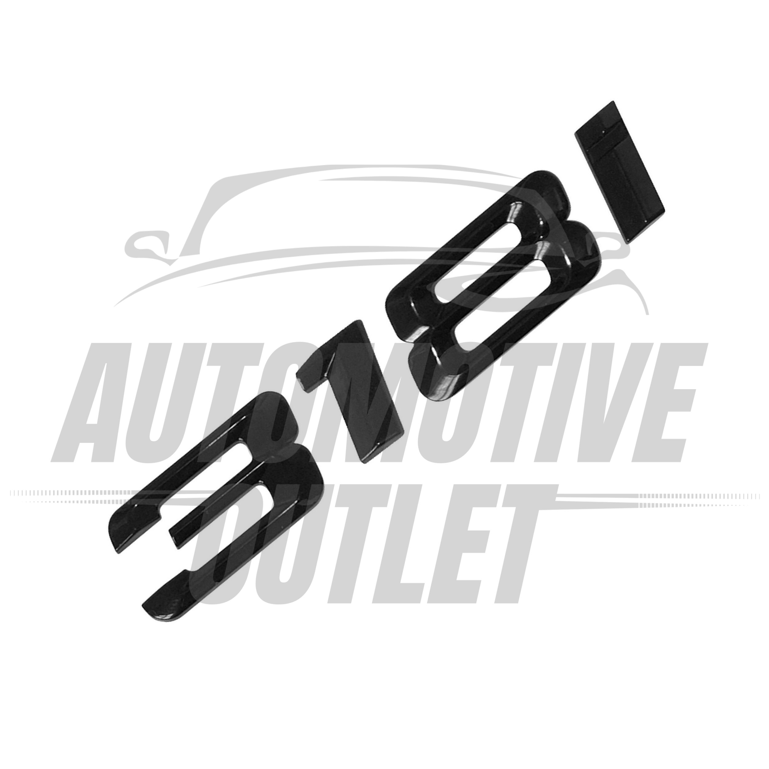 318i-GB Lettering Rear Boot Lid Trunk Badge Emblem For BMW 3 Series, Gloss Black 3