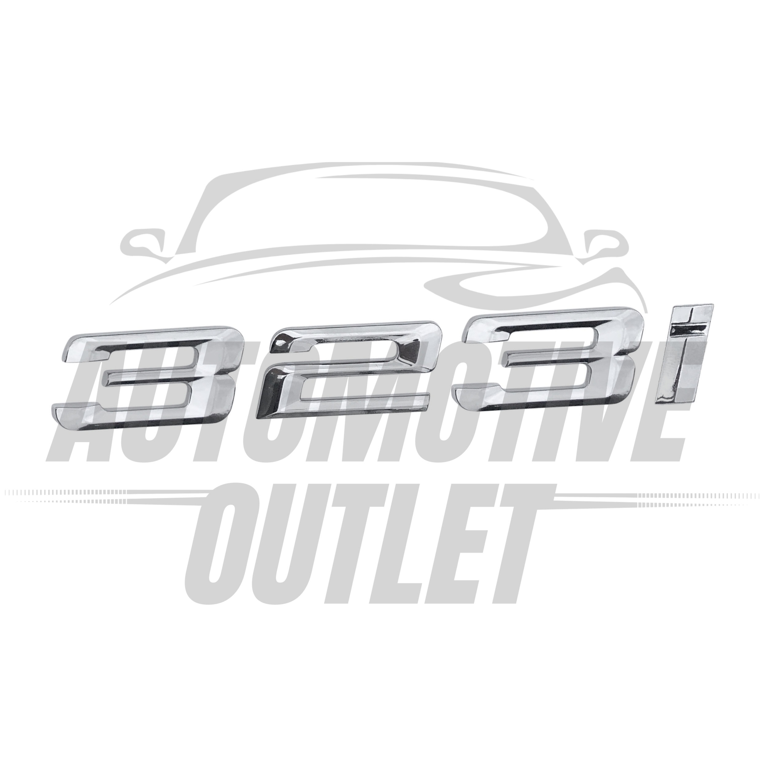 323i-CH Lettering Rear Boot Lid Trunk Badge Emblem For BMW 3 Series, Chrome 2