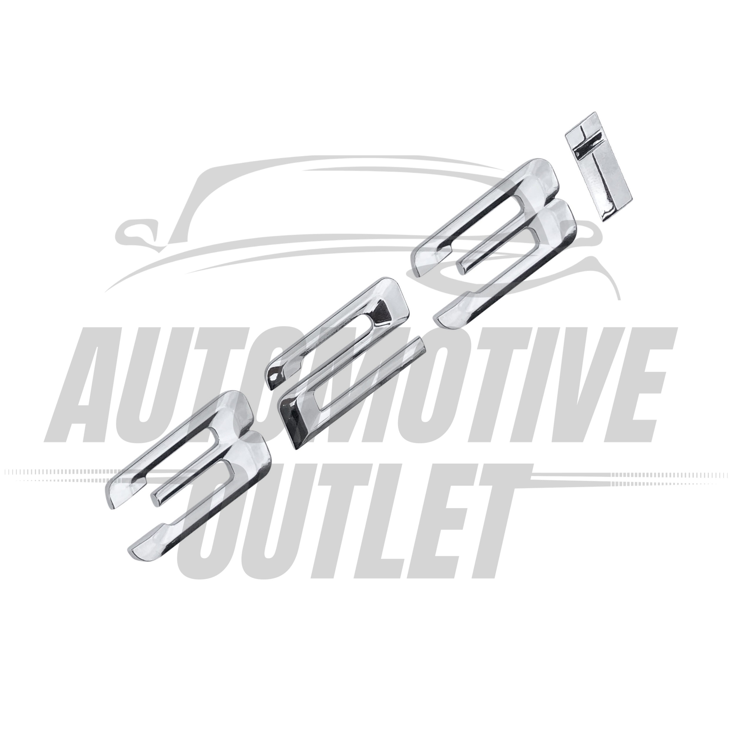 323i-CH Lettering Rear Boot Lid Trunk Badge Emblem For BMW 3 Series, Chrome 3