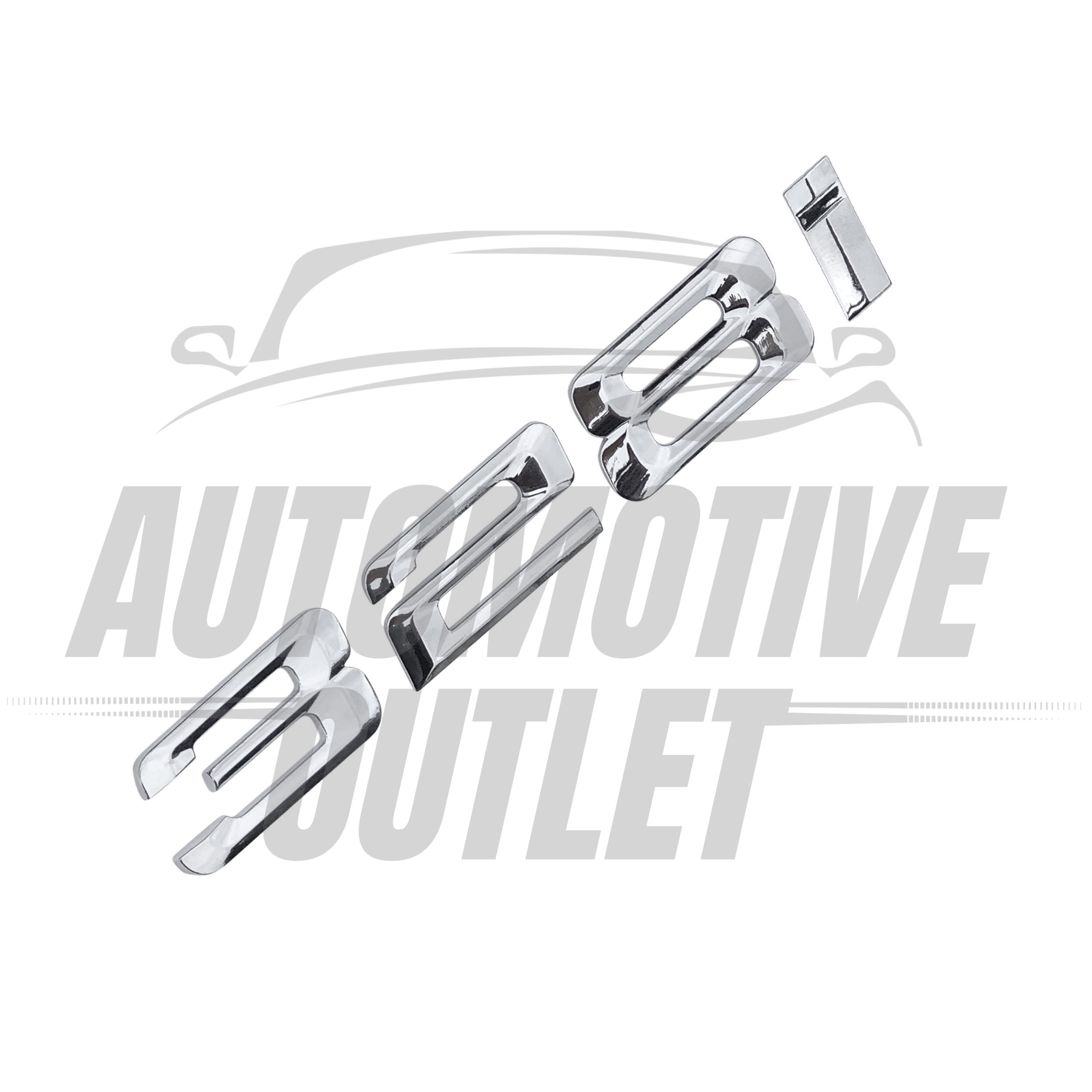 328i-CH Lettering Rear Boot Lid Trunk Badge Emblem For BMW 3 Series, Chrome 3