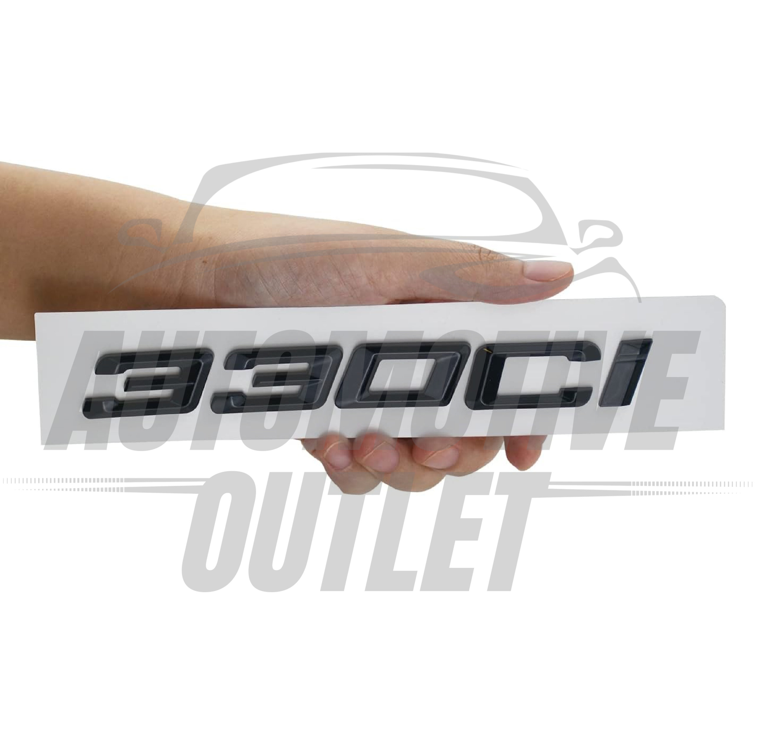 330Ci-GB Lettering Rear Boot Lid Trunk Badge Emblem For BMW 3 Series, Gloss Black 3